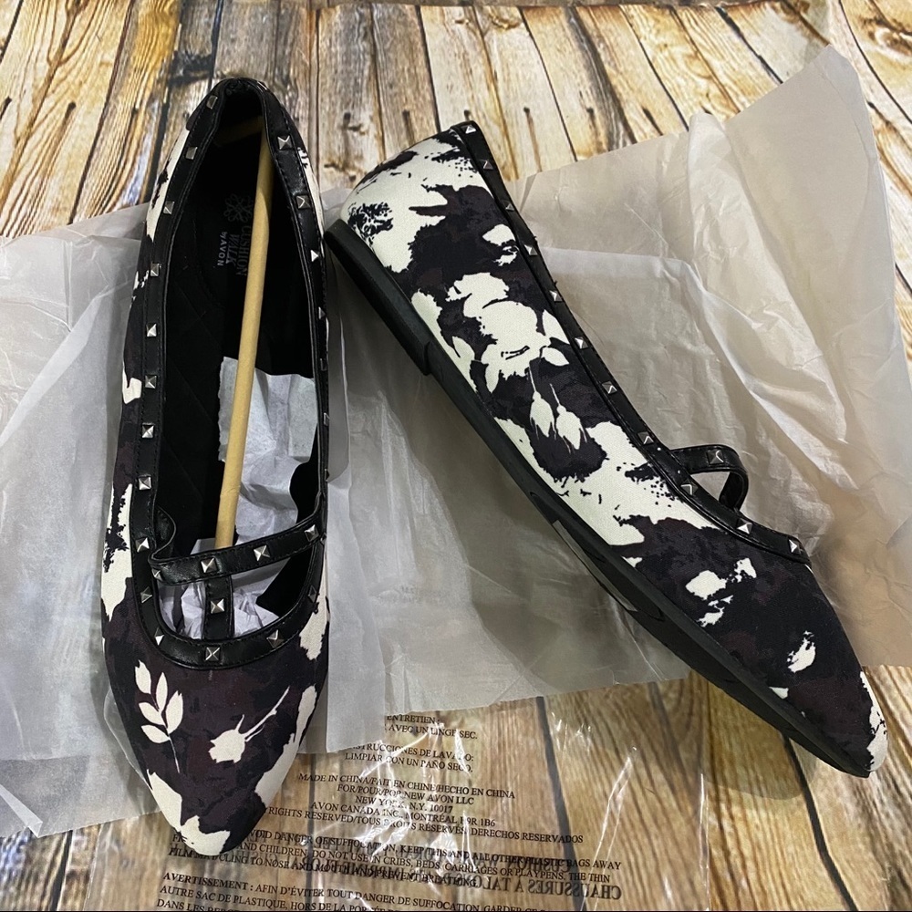 Avon Cushion Walk Floral Print Flats